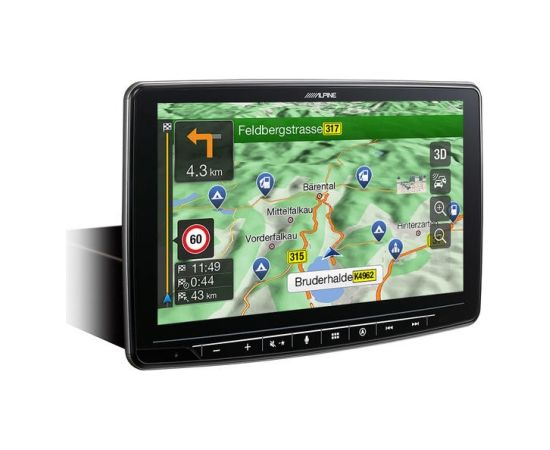 ALPINE 9" Navigation System with Trucking Database(universal 1-DIN) INE-F904DC