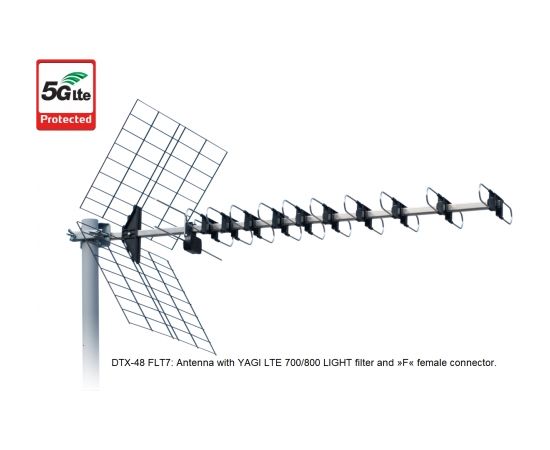 TV Antena ISKRA DTX-48 FLT7 Silver