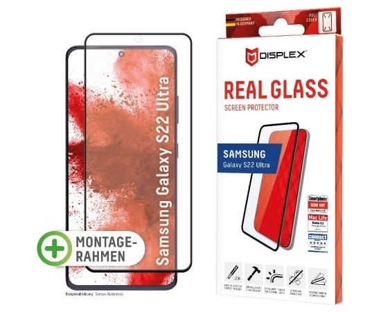 Samsung Galaxy S22 Ultra Full Cover Real 3D Glass By Displex Black
