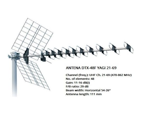 Antena DTX-48F Yagi 21-69 Iskra