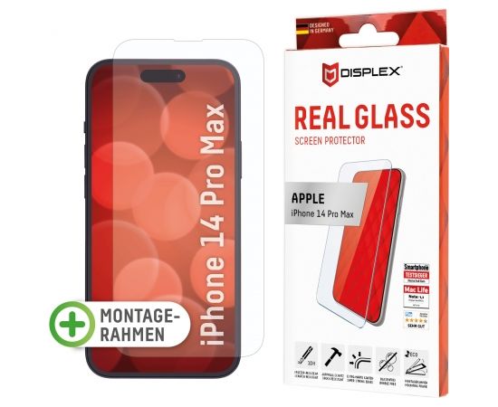 Apple iPhone 14 Pro Max Real 2D Screen Glass By Displex Transparent