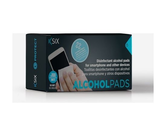 Disinfectant Pads For Smartphones With Alcohol Pack 100 unit By Ksix White