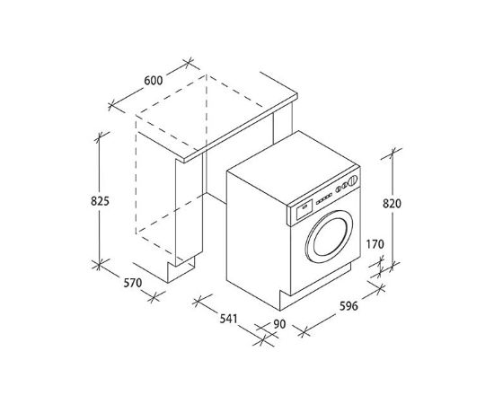 Candy CBD 485D1E/1-S Veļas mašīna + žāvētājs 8kg/5kg 1400rpm