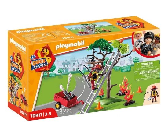 Playmobil DUCK ON CALL Akcja Straży Pożarnej - Uratuj Kotka (70917)