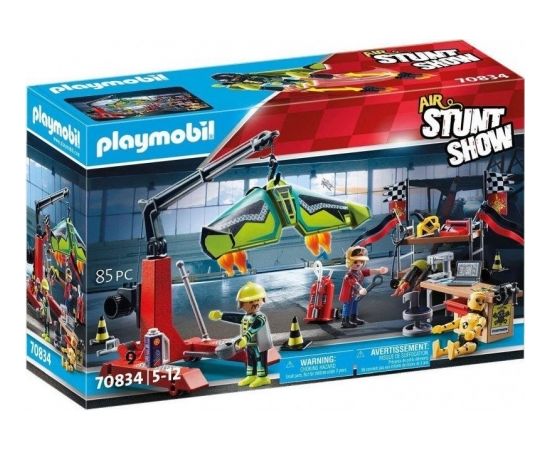 PLAYMOBIL 70834 Air Stunt Show Service Station Construction Toy