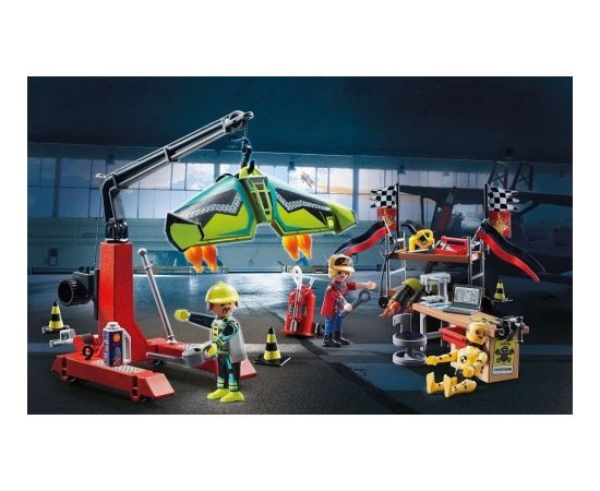 PLAYMOBIL 70834 Air Stunt Show Service Station Construction Toy