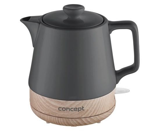 Concept RK0062 electric kettle 1 L 1200 W Anthracite, Wood