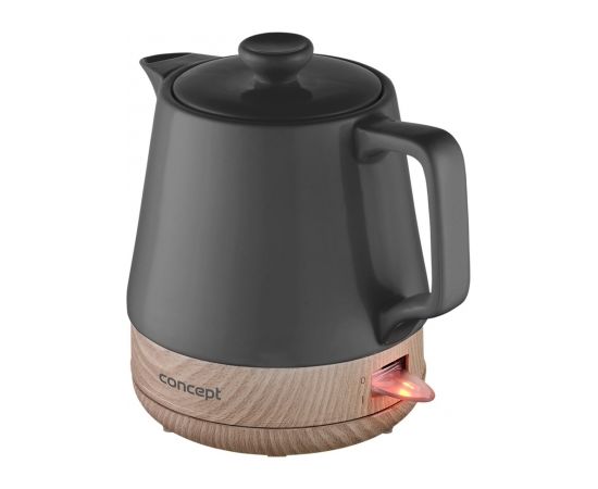 Concept RK0062 electric kettle 1 L 1200 W Anthracite, Wood