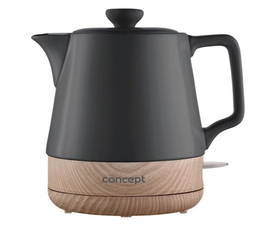 Concept RK0062 electric kettle 1 L 1200 W Anthracite, Wood