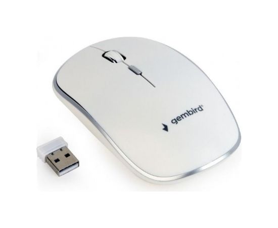 MOUSE USB OPTICAL WRL/WHITE MUSW-4B-01-W GEMBIRD