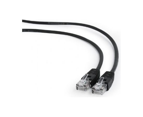 PATCH CABLE CAT5E UTP 0.25M/BLACK PP12-0.25M/BK GEMBIRD