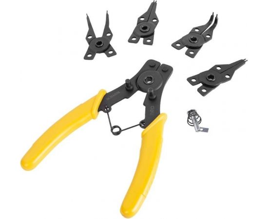 Circlip Pliers 6" Deli Tools EDL104506 (yellow)
