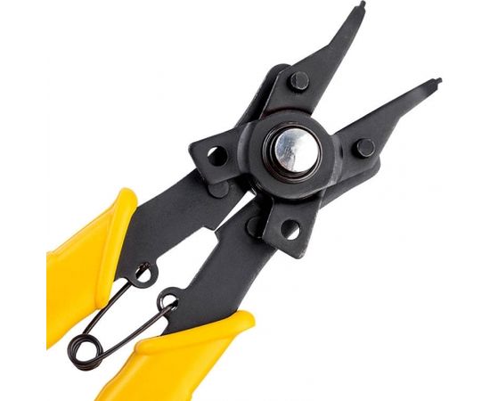 Circlip Pliers 6" Deli Tools EDL104506 (yellow)