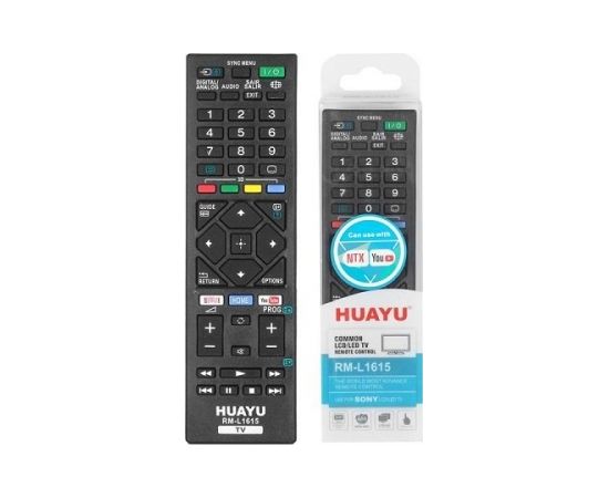 HQ LXH1615 ТВ пульт SONY / LCD / LED / Netflix RM-L1615 Черный