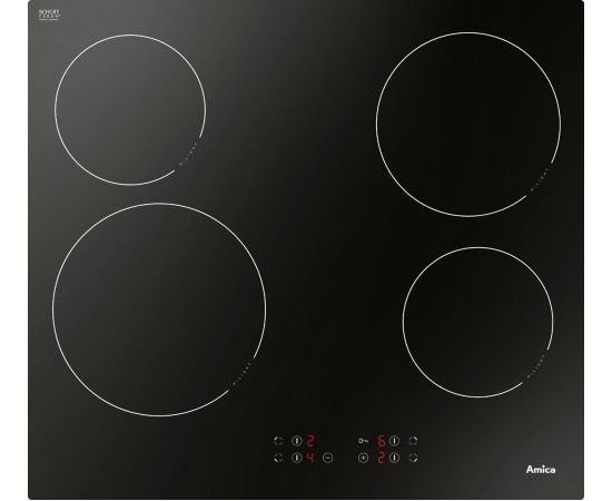 Amica PC6400ZH hob Black Built-in Ceramic 4 zone(s)