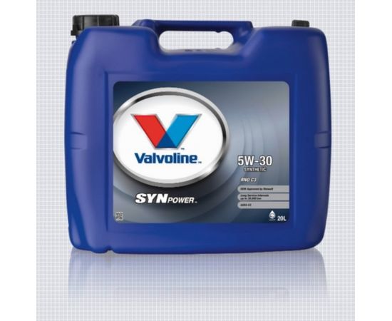 Motoreļļa SYNPOWER RNO C3 5W30 20L, Valvoline