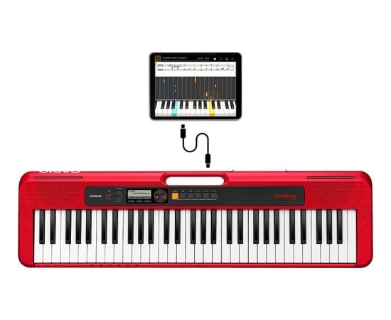Casio CT-S200 MIDI keyboard 61 keys USB Red, White Mūzikas instrumenti