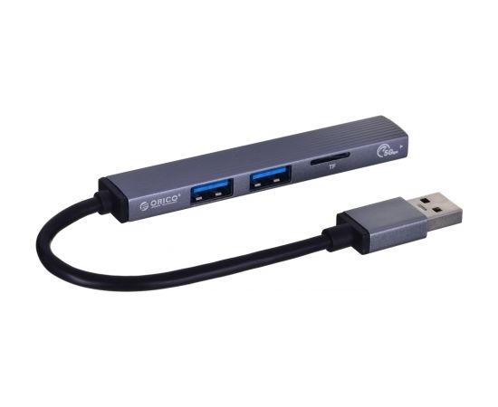 ORICO HUB USB-C 3X USB-A, MICROSD, 5 GBPS, ALU