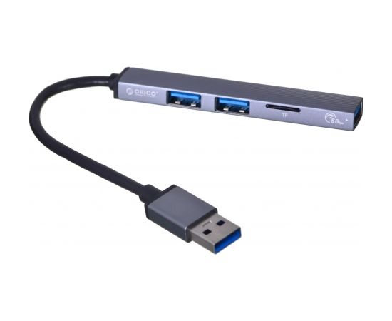 ORICO HUB USB-C 3X USB-A, MICROSD, 5 GBPS, ALU