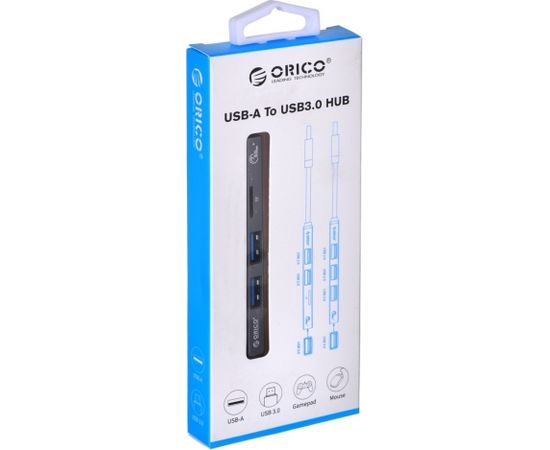 ORICO HUB USB-C 3X USB-A, MICROSD, 5 GBPS, ALU