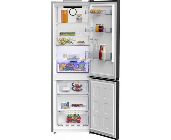 Beko B3RCNA364HXBR Ledusskapis Dark Inox 186.5cm Ledusskapji