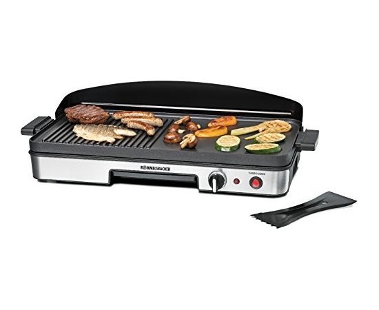 Rommelsbacher table grill BBQ 2003 (black / stainless steel, 1,900 watts)