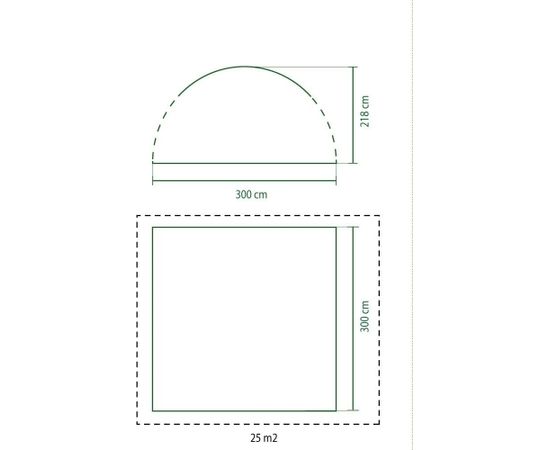 Coleman Event Shelter Pro M, 3 x 3m (light grey/green)