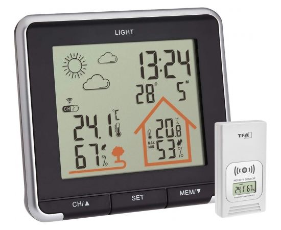 TFA wireless weather station LIFE (black)