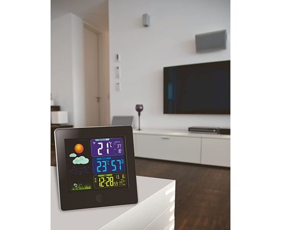 TFA radio weather station with color display SUN (black)