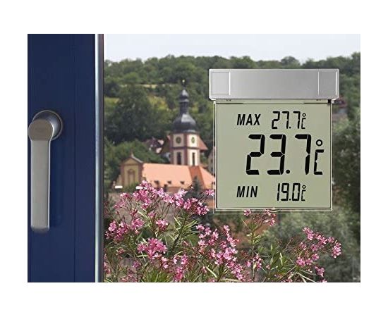 TFA Digital window thermometer VISION (silver/transparent)