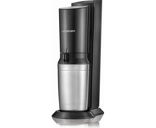 SodaStream CRYSTAL 2.0 Action Pack, Soda (titanium, incl. 3 glass carafes + 1 CO2-cylinder)