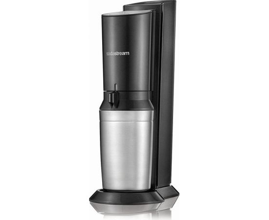 SodaStream CRYSTAL 2.0 Action Pack, Soda (titanium, incl. 3 glass carafes + 1 CO2-cylinder)