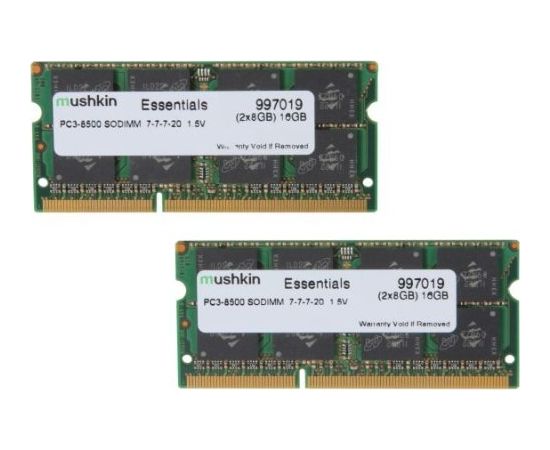 Mushkin DDR3 SO-DIMM 16GB 1066-7 Essent Dual