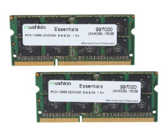 Mushkin DDR3 SO-DIMM 16GB 1333-9 Essent Dual