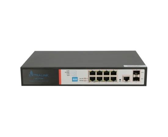 Extralink EX.8222 network switch Managed L2/L4 Gigabit Ethernet (10/100/1000) Power over Ethernet (PoE) 1U Black