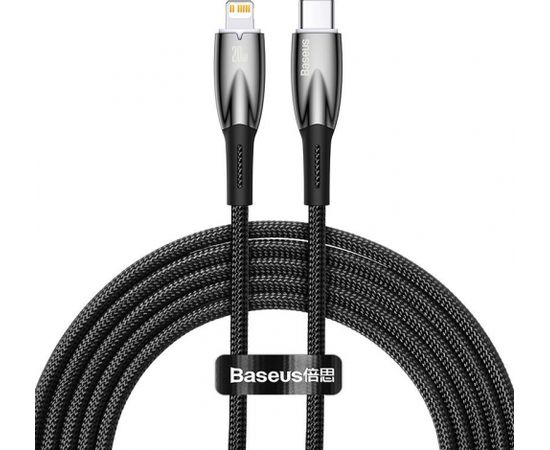 USB-C cable for Lightning Baseus Glimmer Series, 20W, 2m (Black)