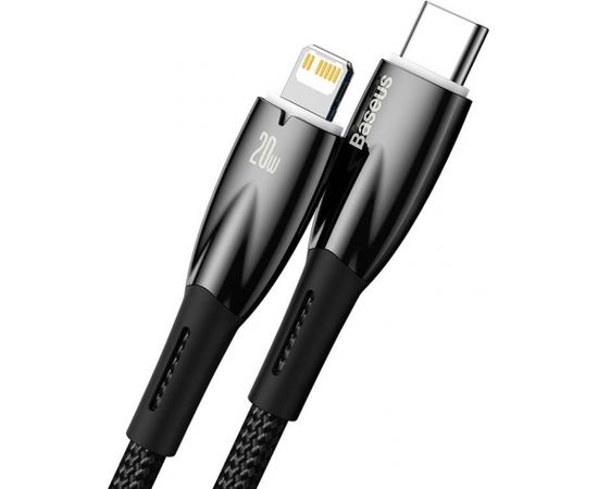 USB-C cable for Lightning Baseus Glimmer Series, 20W, 2m (Black)