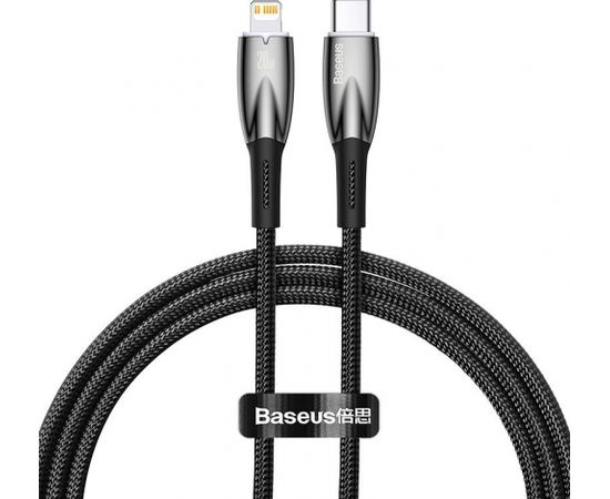 USB-C cable for Lightning Baseus Glimmer Series, 20W, 1m (Black)