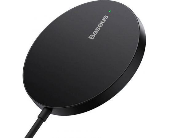 (Ir veikalā) Baseus Simple Mini3 MagSafe Magnetic Wireless Charger 15W (Black) bezvadu lādētājs 6932172618643