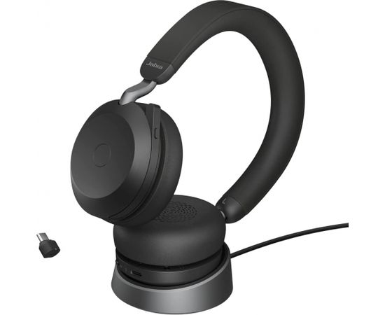 Jabra Evolve2 75 Link380c MS Stereo black - Stand