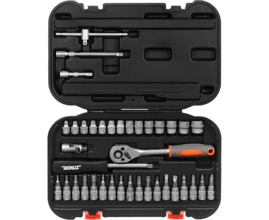 Tool kit 1/4" 38-piece STHOR 58640