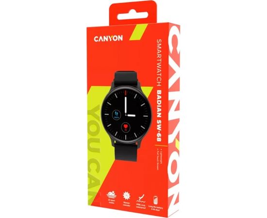 Canyon smart watch Badian SW-68BB, black