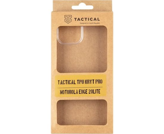 Tactical TPU Cover for Motorola Edge 20 Lite Transparent