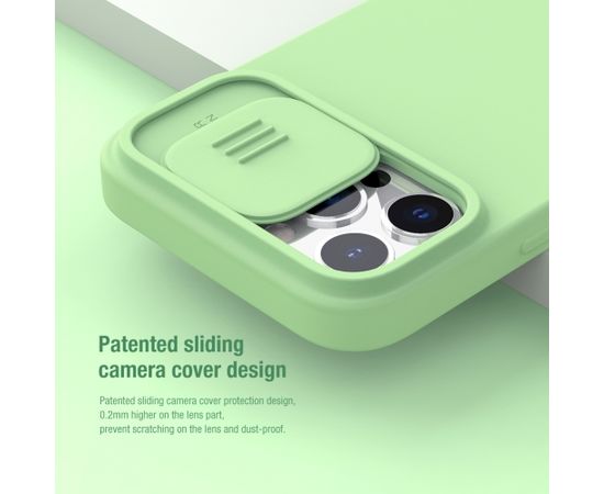 Nillkin CamShield Silky Magnetic Silicone Case for iPhone 13 Pro Max Mint Green