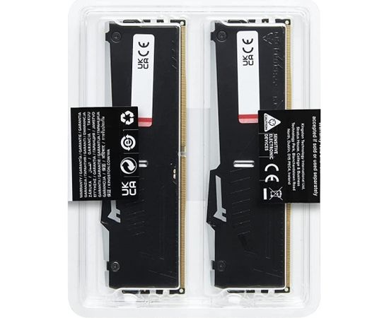 Kingston DDR5 Fury Beast - 32GB - 6000 - CL - 40 - Single-Kit, black