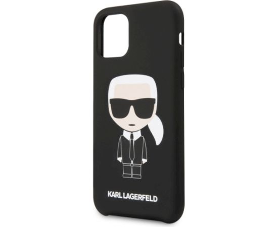 Karl Lagerfeld KLHCP12SSLKHBK Head Cover Aizsargapvalks Apple iPhone 12 Mini Melns