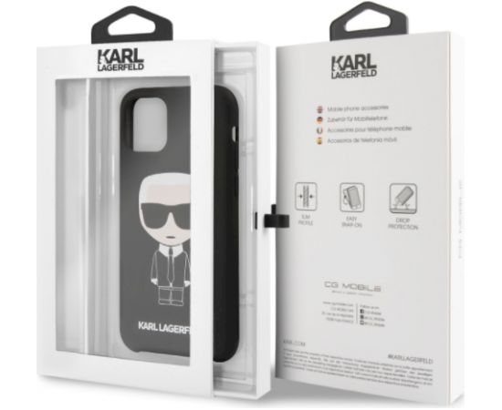 Karl Lagerfeld KLHCP12SSLKHBK Head Cover Чехол для Apple iPhone 12 Mini Черный