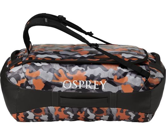 Osprey Transportsoma Transporter 65  Black/Orange Camo Ceļojumu somas un čemodāni