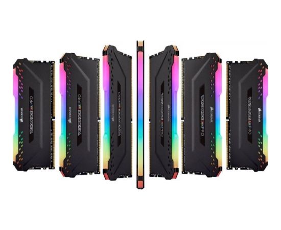 Corsair DDR4 - 64 GB -3200 - CL - 16 - Dual Kit, Vengeance RGB PRO (black, CMW64GX4M2E3200C16)