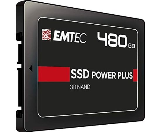 Emtec X150 SSD Power Plus 480 GB Solid State Drive (black, SATA 6 GB / s, 2.5 inches)